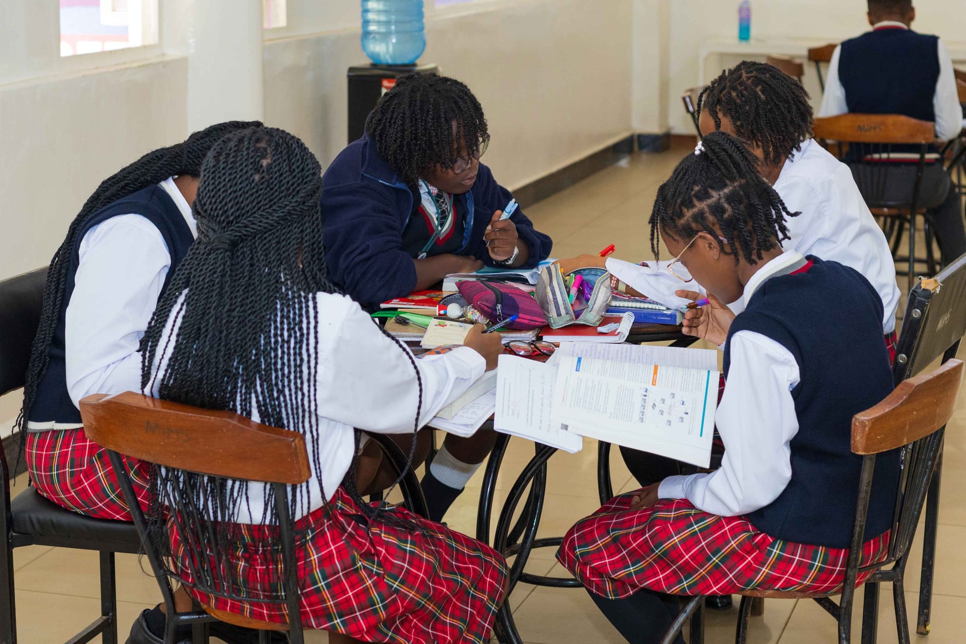 A-Level students study circle